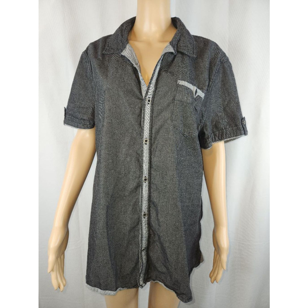 Guess | Mens | Button down | Shirt | Gray | Size XL